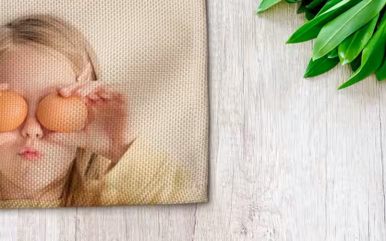 Tovaglietta colazione tessuto panama - Foto Digital