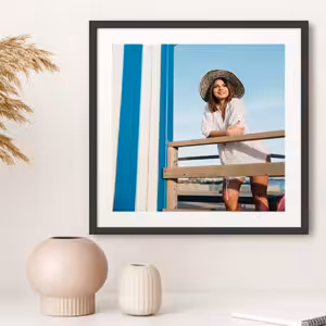 Quadro con cornice - 20x20, nero